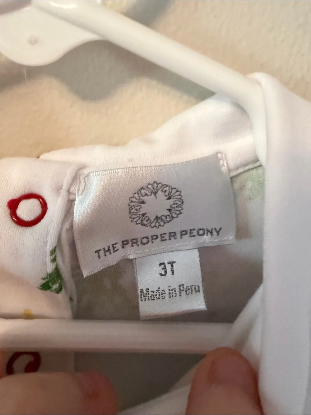 The Proper Peony White Christmas Tree-Print Dress